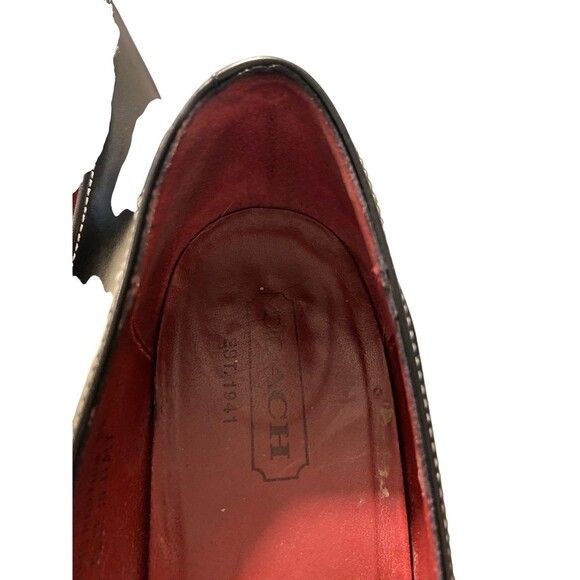 Coach Women’s Black Leather Heels Sz 8.5B Buckle Accent Round Toe Classic Pumps - Picture 14 of 14